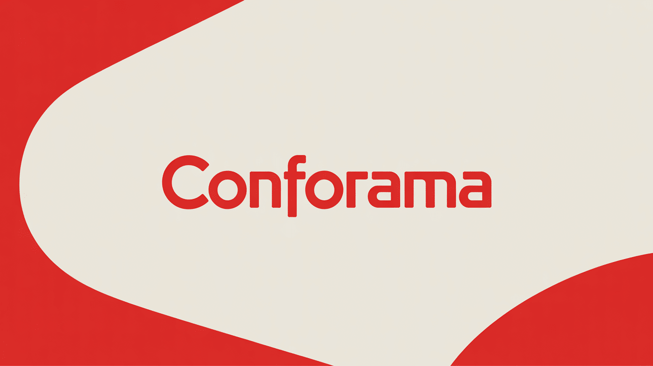 illustration logo conforama moderne dynamique