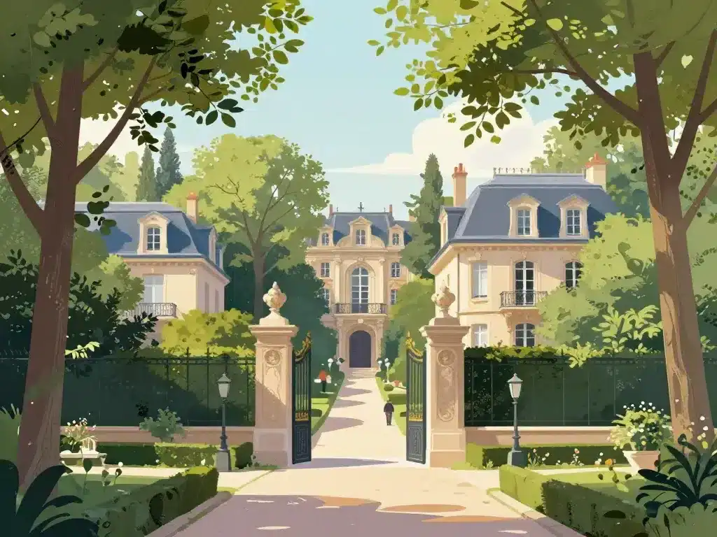 villa montmorency paris enclave privée luxe vue