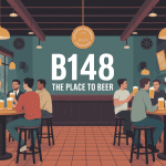 illustration ambiance conviviale bar b148 - the place to beer