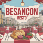 Illustration besancon resto spécialités franc-comtoises ambiance restaurant