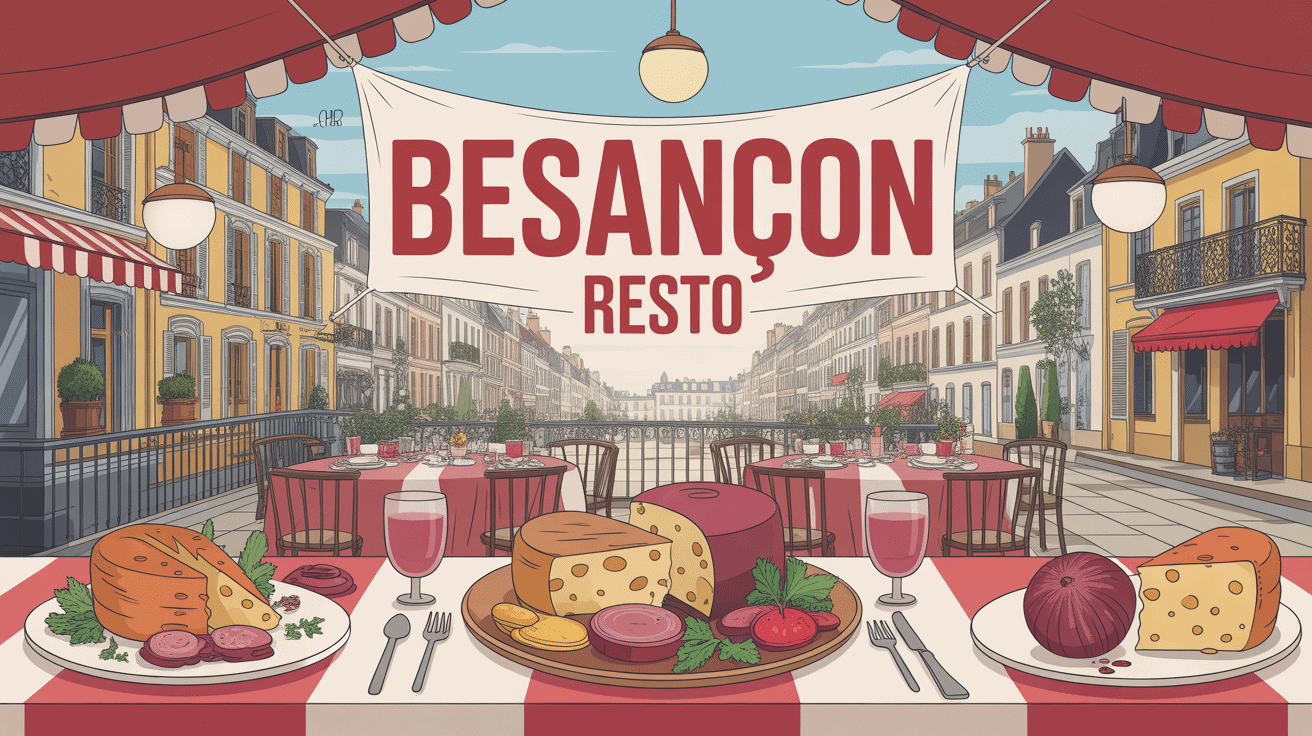 Illustration besancon resto spécialités franc-comtoises ambiance restaurant