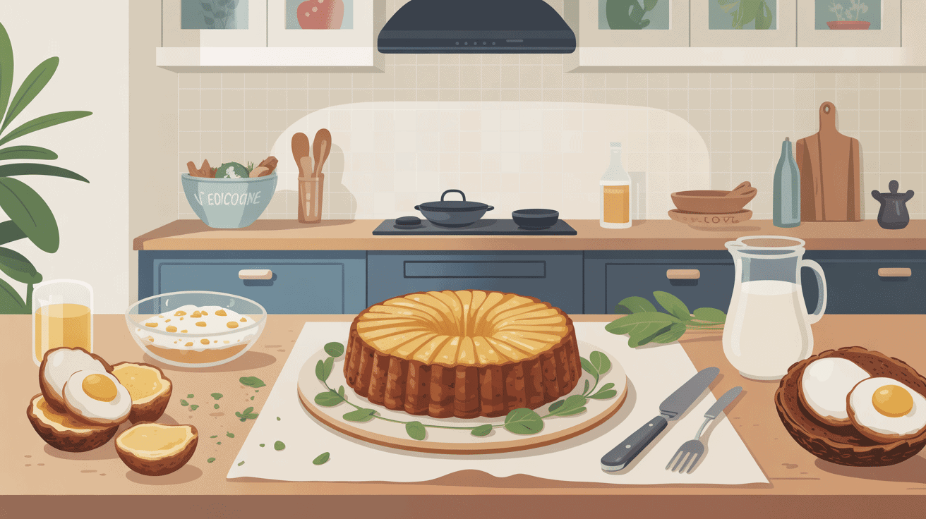 galette au flocon d avoine sur assiette en cuisine moderne