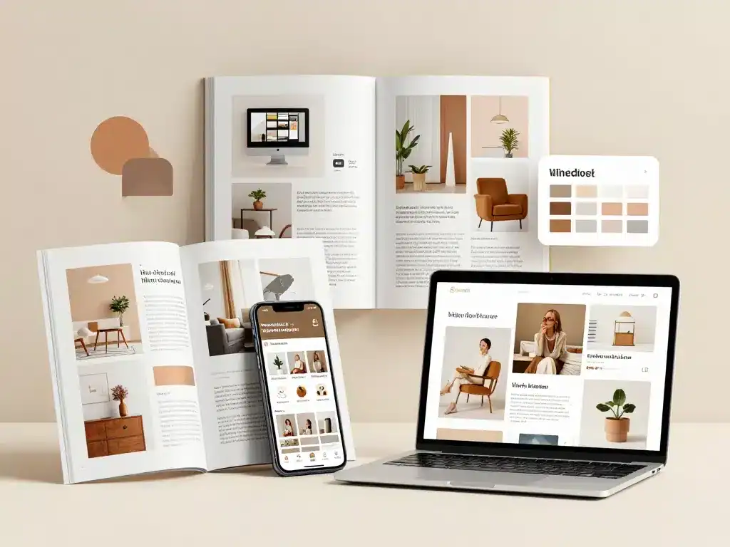 journal de la decoration supports print web moodboard