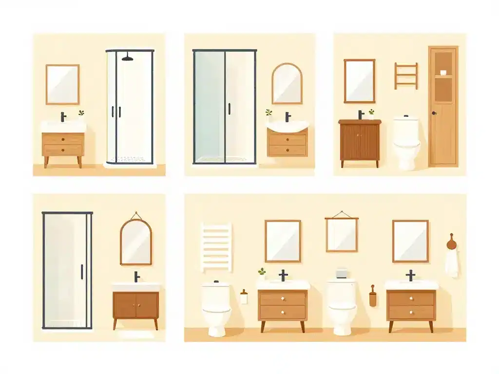 plan pour salle de bain aménagement adapté à la taille