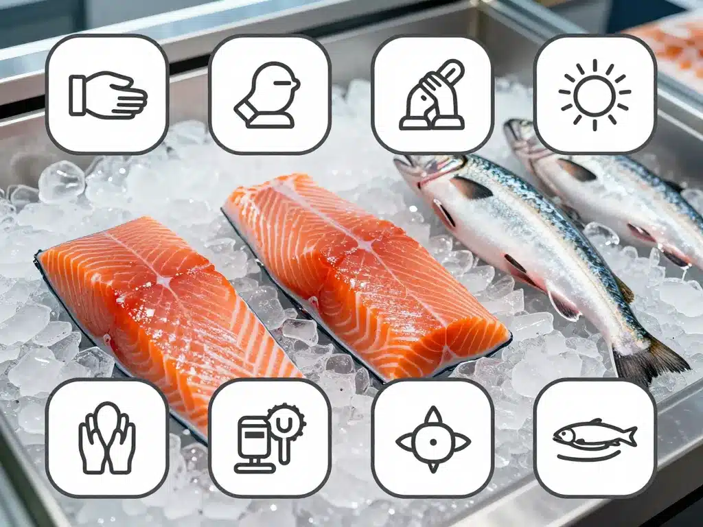 Diagramme sélection fraîcheur saumon, quel est le meilleur saumon en magasin