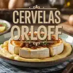 Plat de Cervelas Orloff au fromage fondu et lard croustillant