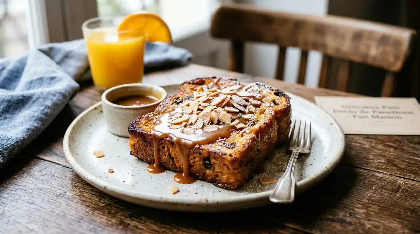 Panettone perdu au caramel beurre salé