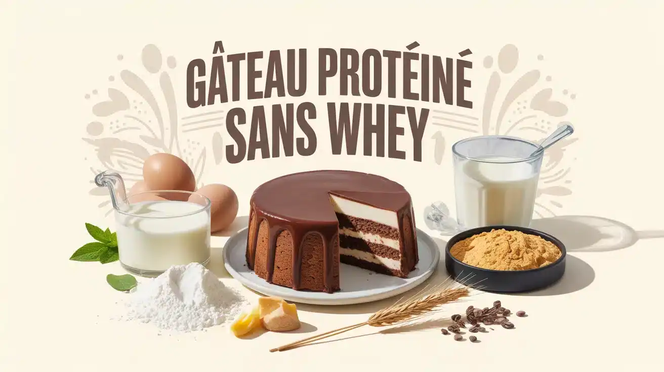 Gâteau protéiné sans whey avec skyr et ingrédients naturels