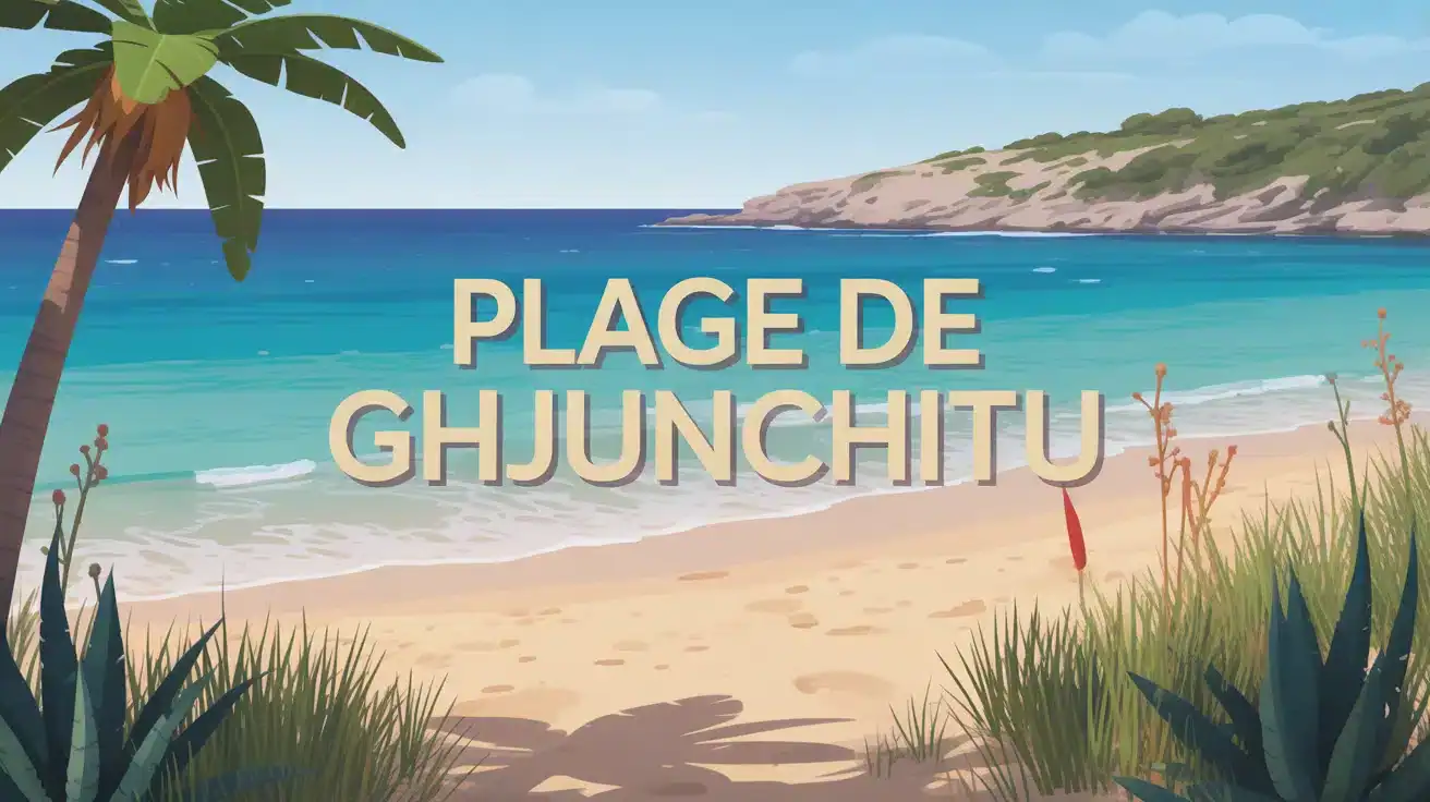 Plage de Ghjunchitu avec sable fin et eaux turquoise