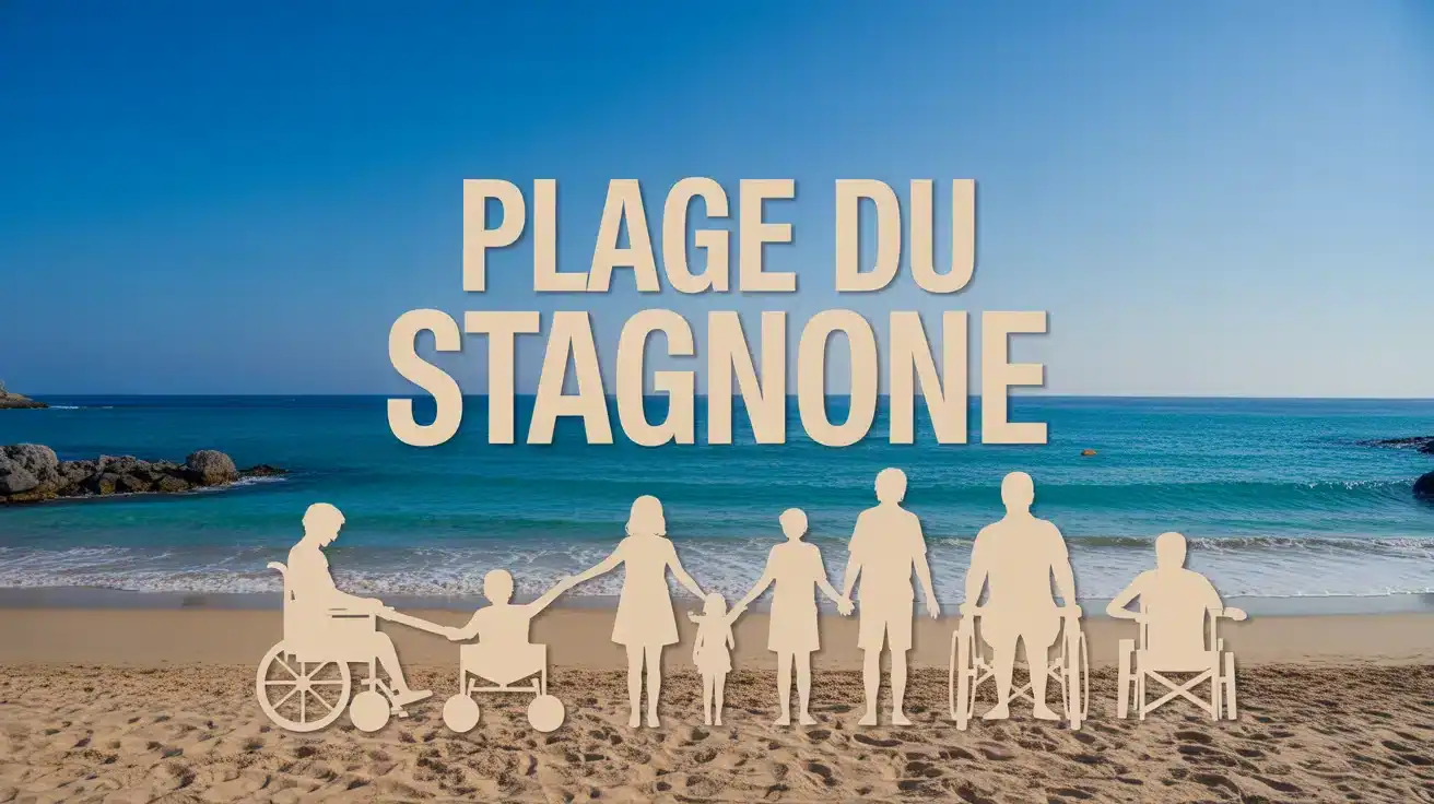 Plage du Stagnone sable fin et mer turquoise avec familles