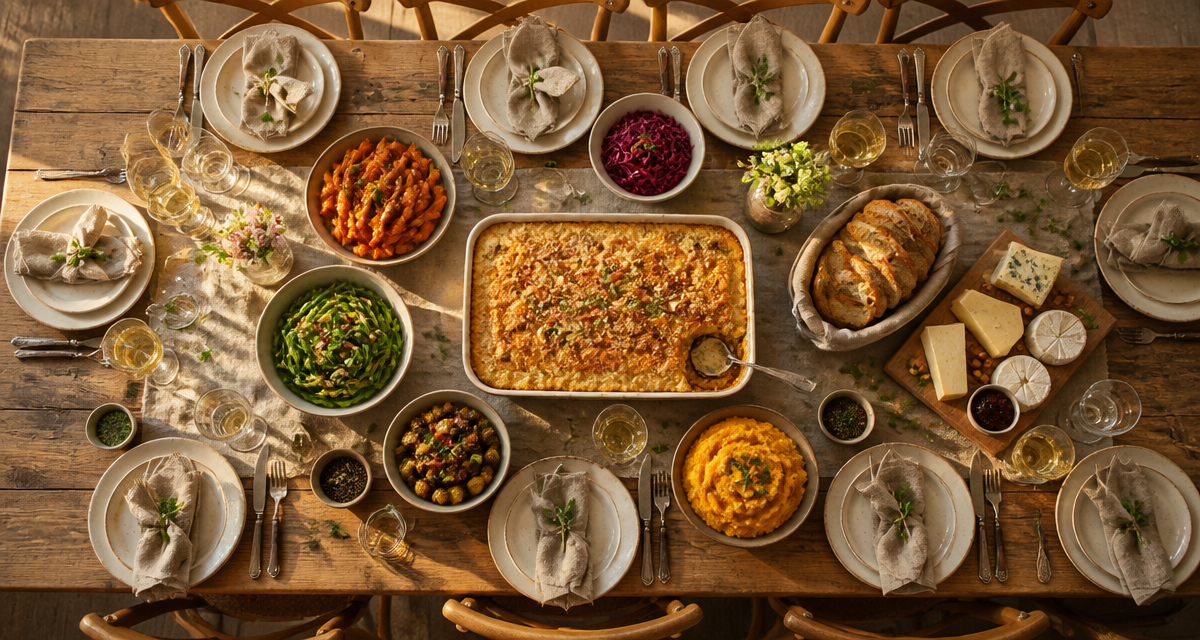 repas convivial recette 10 personnes grande table