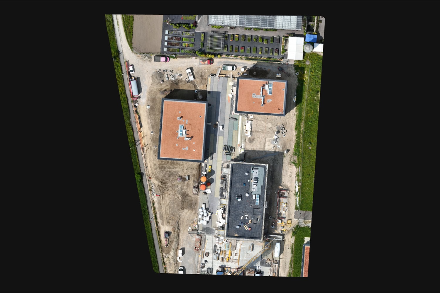 Drohnenvermessung und Laserscanning bei Bau- und Immobilienprojekt in Thun.