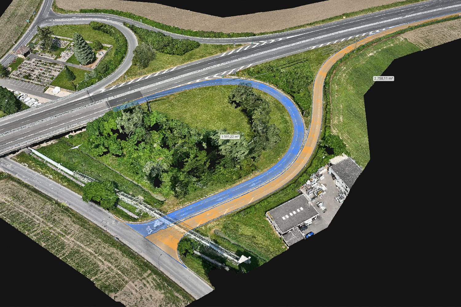 Drohnenvermessung und Laserscanning für Bau- und Immobilienprojekte in Thun.