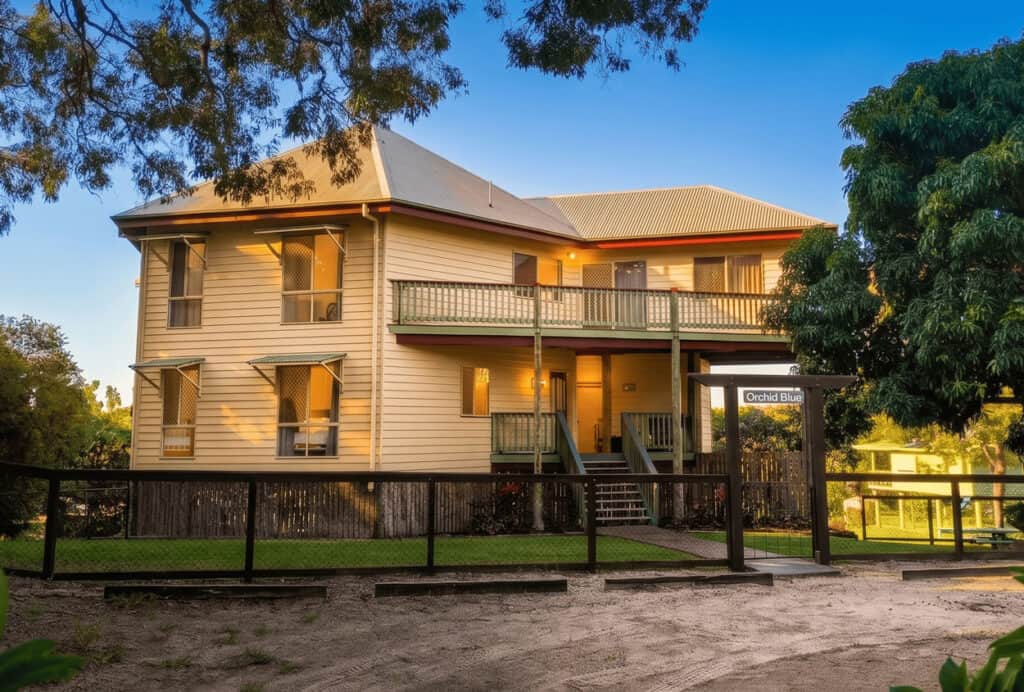Family-friendly holiday house on Orchid Beach, Fraser Island.