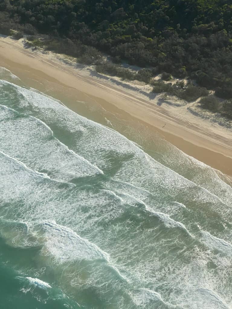 Beachfront holiday house on Fraser Island with ocean views.