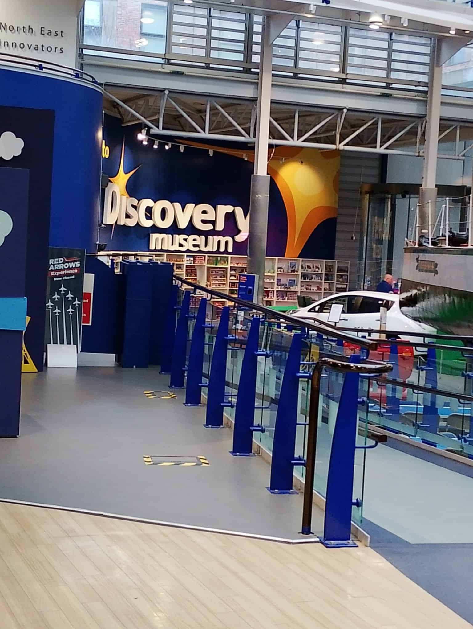 An indoor discovery museum featuring interactive exhibits, modern architecture, and engaging displays for visitors of all ages.