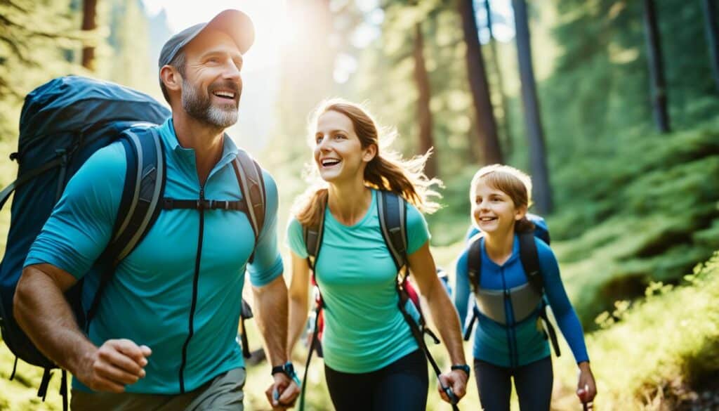 Perheen liikuntaharrastukset luonnossa
