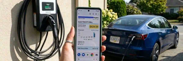 EV charging impact on home hydro bill in Ontario