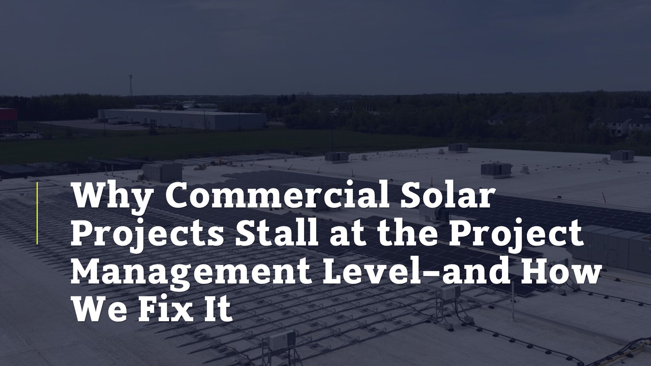 Commercial Solar Project Management