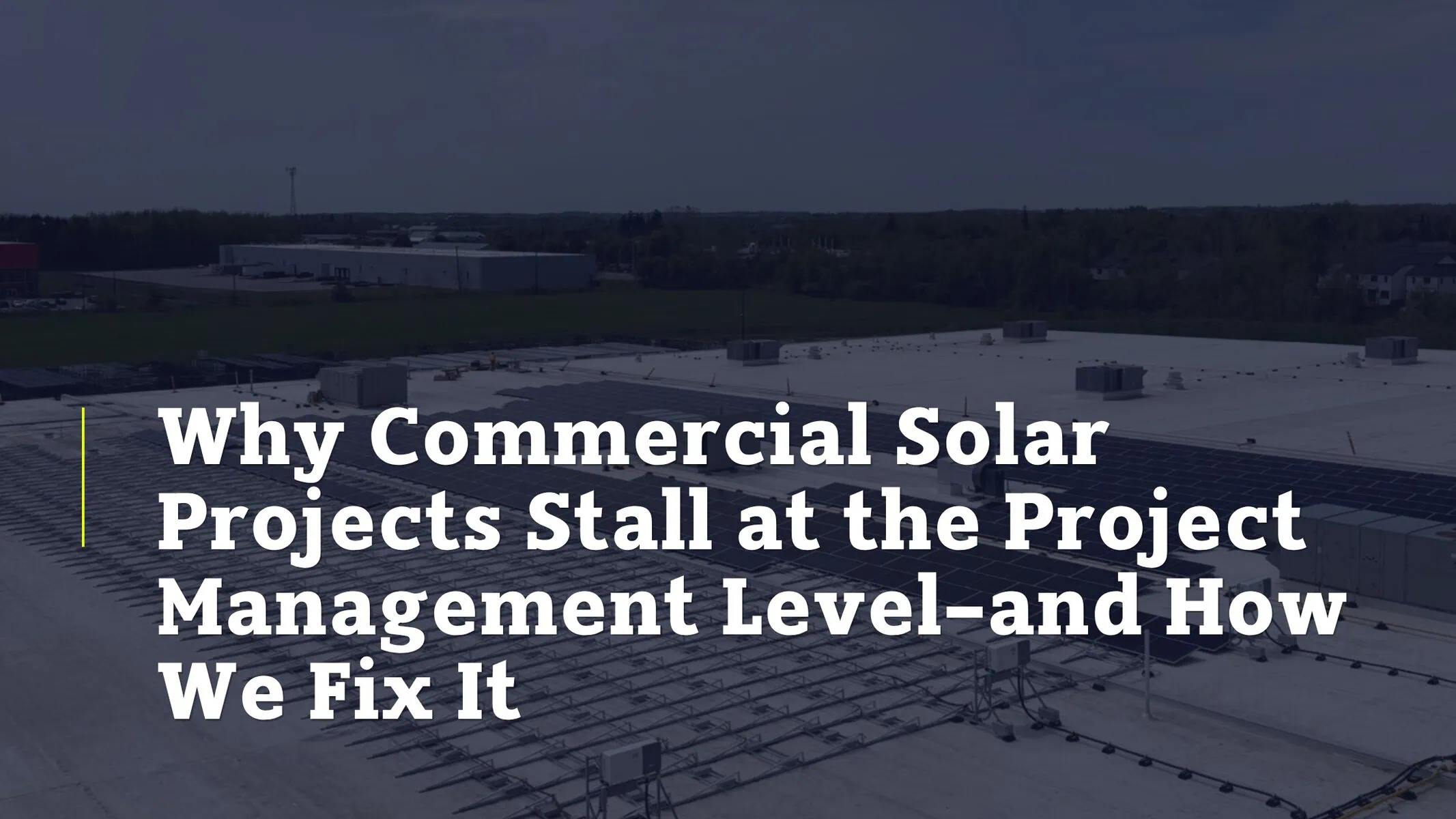 Commercial Solar Project Management