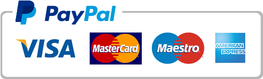 We accept Visa, MasterCard, Maestro and American Express Credit Cards through PayPal
