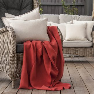 Textured Herringbone Weave Throw