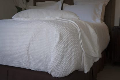 Siesta Waffle Blanket White - Image 4
