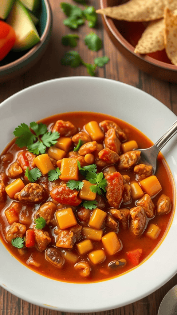 Variety of beans in bowls ready for a chili recipe