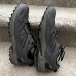 side views of hiking shoes