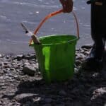 live bait bucket while fishing