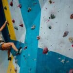 someone climbing in complex