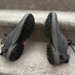 hiking shoes showing tread