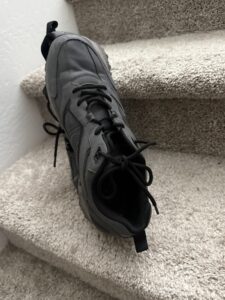 hiking shoes broken in