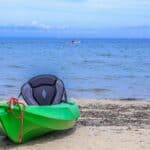 a seat in kayak backrest