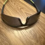 sun glasses upside down table