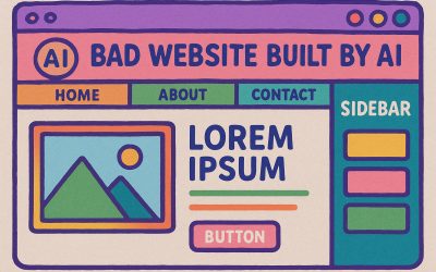 10 Reasons You Should Not Build a Website with Only AI