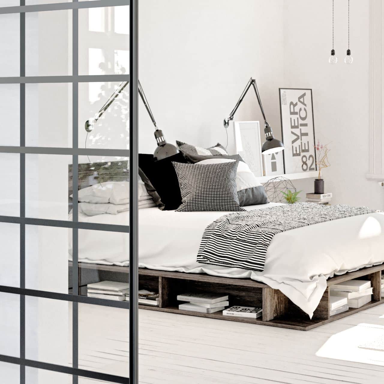 lasinen tilanjako-ovi