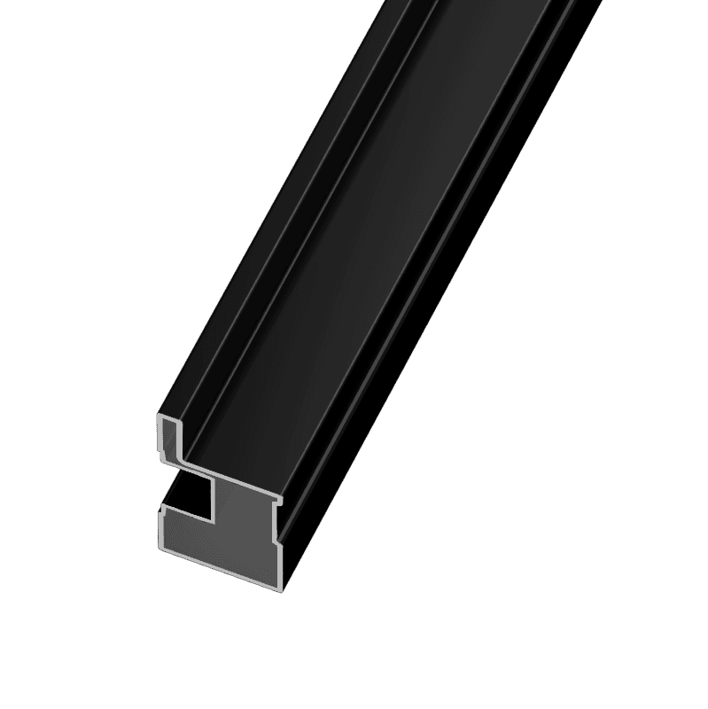 musta alumiinikehys 340