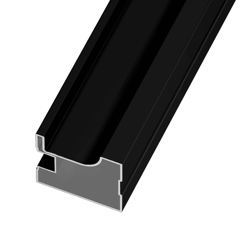 musta alumiinikehys X4 AIR