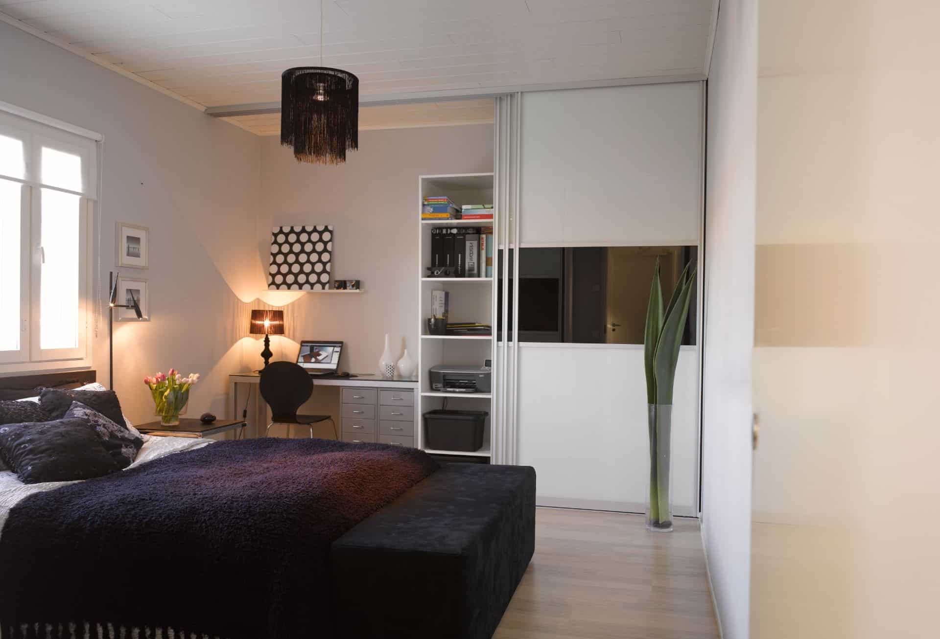 tilanjako-ovet makuuhuoneeseen