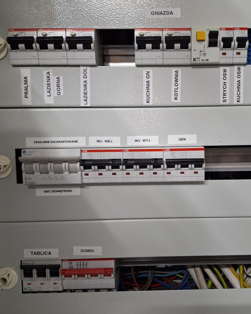 Fotowoltaika z magazynem energii, podłączenie do rozdzielnicy, zasilanie gwarantowane