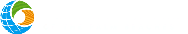 Chamber of Commerce of the Palm Beaches Logo White