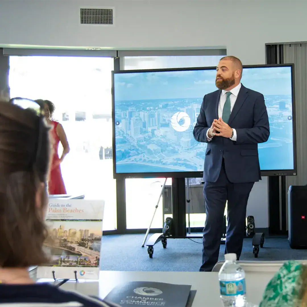 Michael Zeff giving presentation