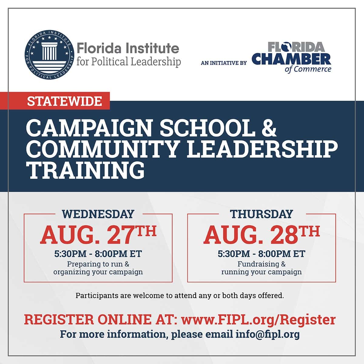 Campaign School & Community Leadership Training.