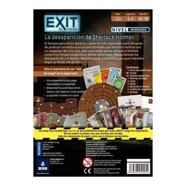 Exit 21: La Desapacion De Sherlock Holmes - Imagen 3