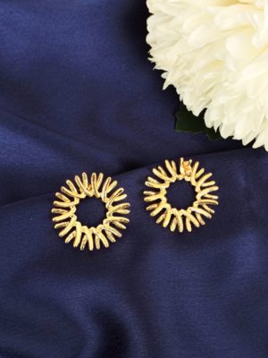 Gold Plated Snowflake Studs