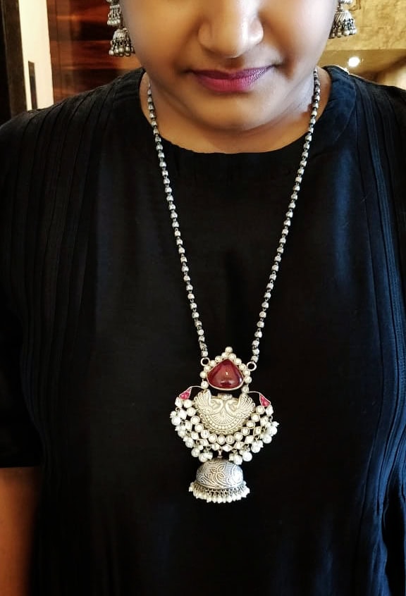 Kundan Jhumka Necklace