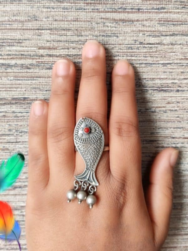 Fish Ring - Coral