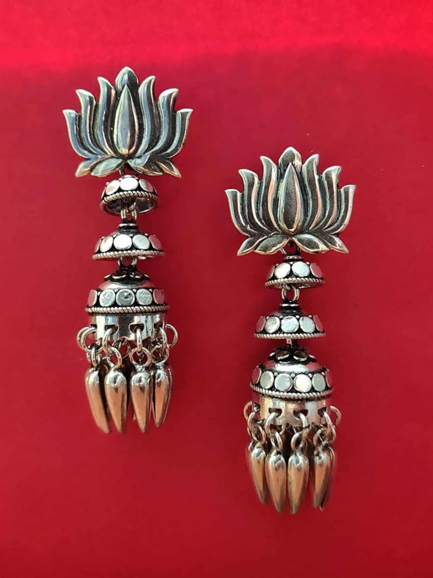 Lotus Jhumka