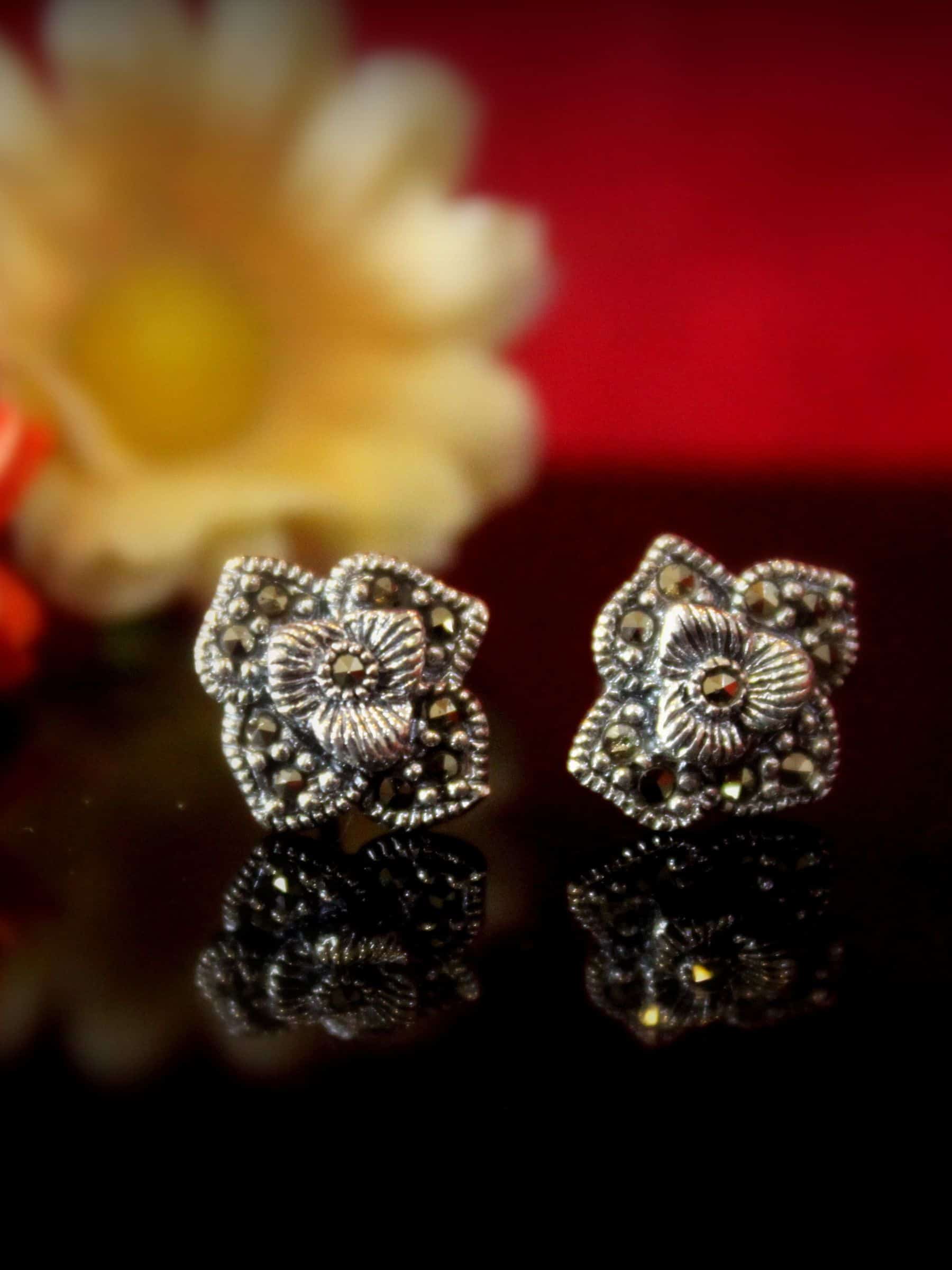 Swiss Marcasite Studs